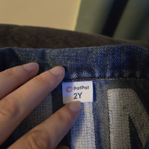 PatPat Little Kids Denim Jacket with MINI on the back, Perfect For Mommy& Me! - Picture 4 of 8